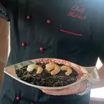 Ricetta Riso nero di seppia gamberi e bottarga