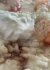 Ricetta Risotto con burrata e gamberi crudi