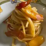 Ricetta Spaghetti pomodorini e bottarga di muggine