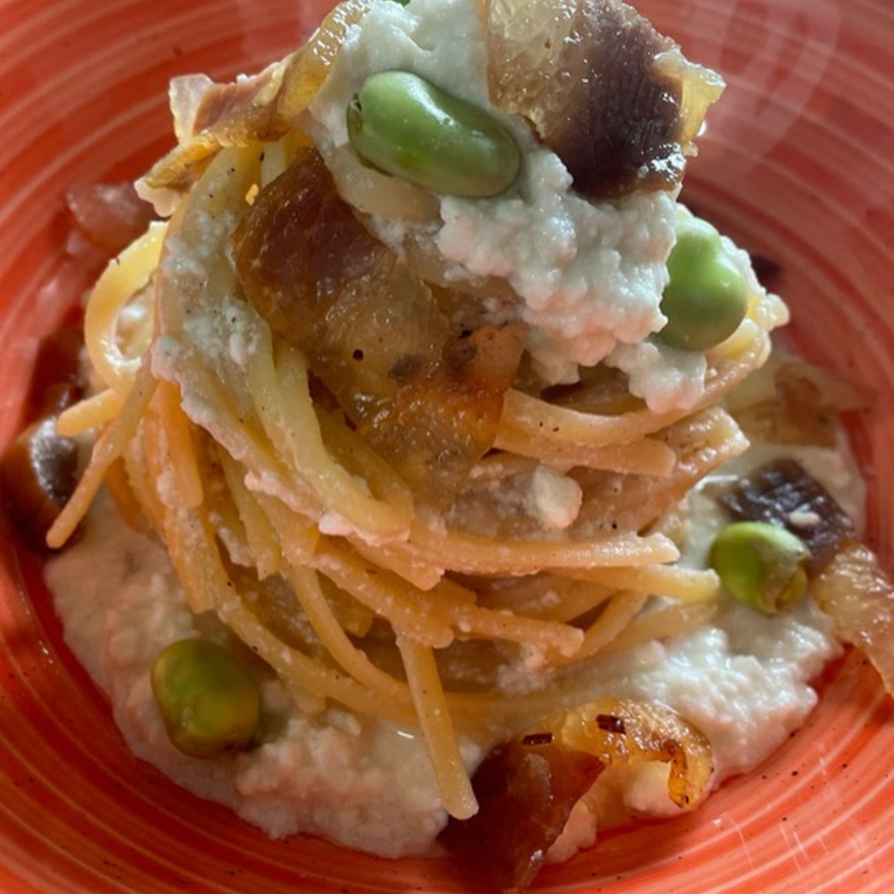 Linguina Fave, Pancetta e Pecorino