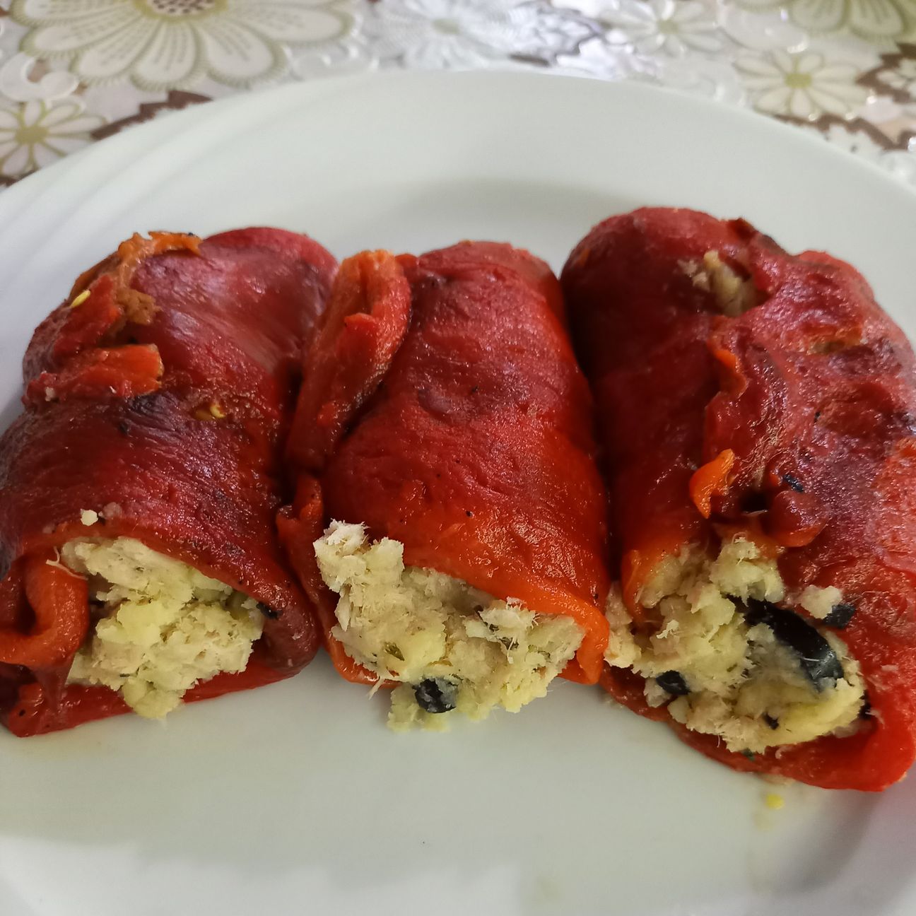 Involtini di peperoni tonno e patate