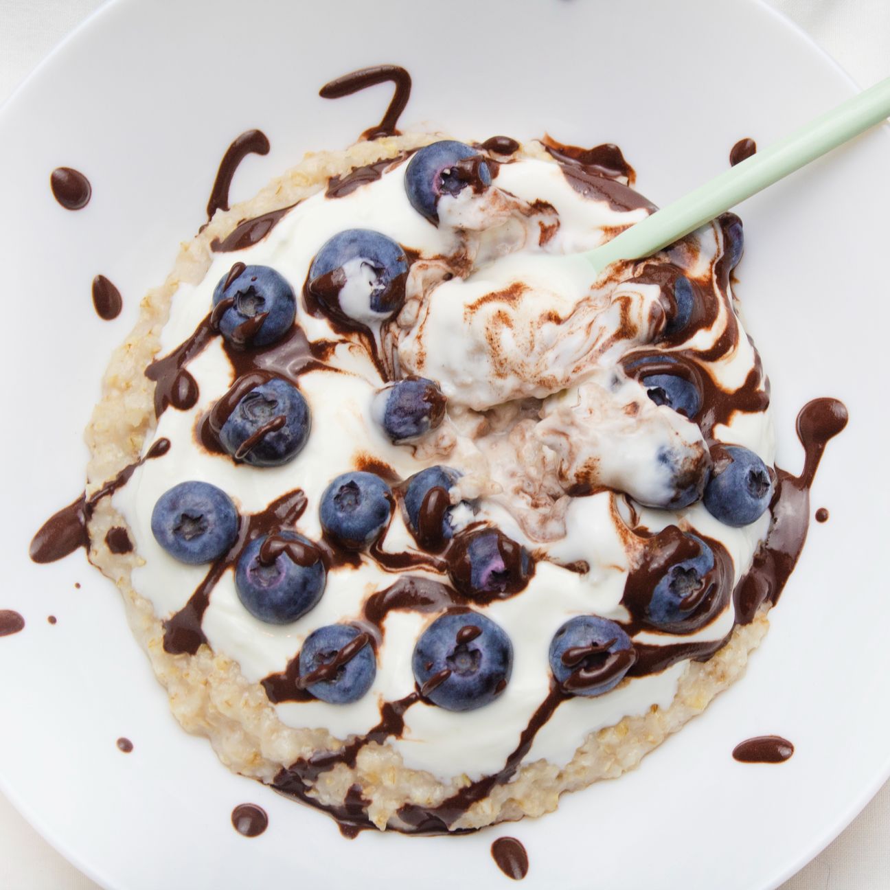 Porridge con mirtilli