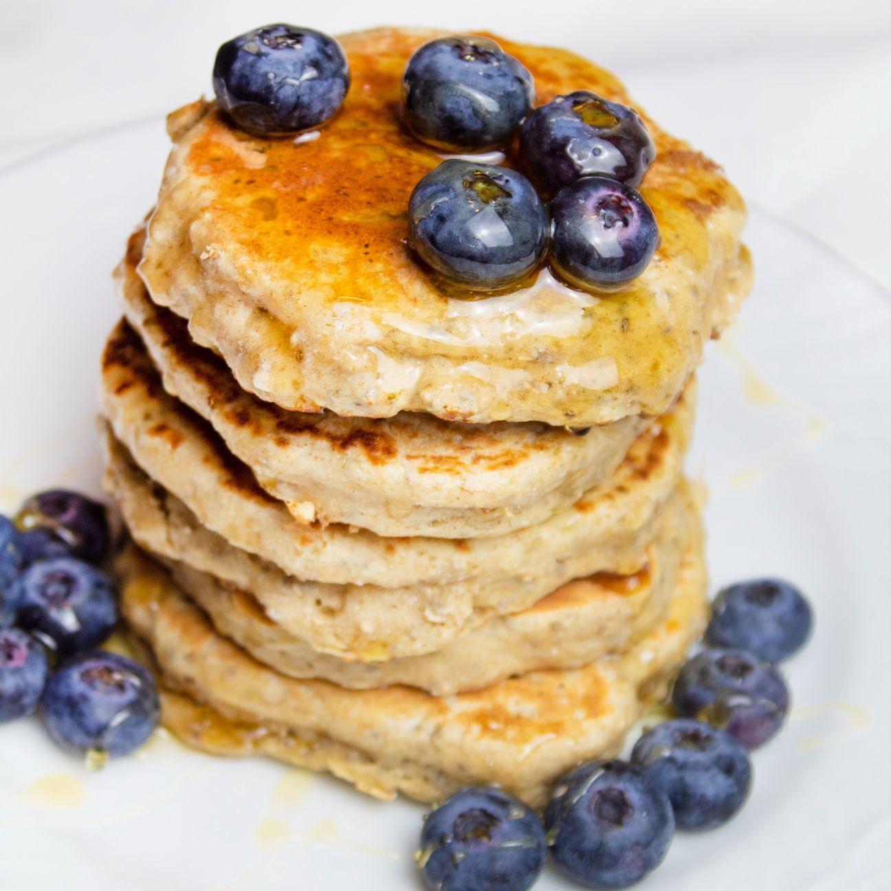 Pancakes Vegani 🌱 con mirtilli e semi di chia