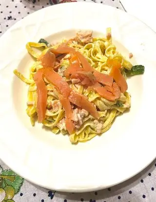 Ricetta Tagliolini al salmone di freeats