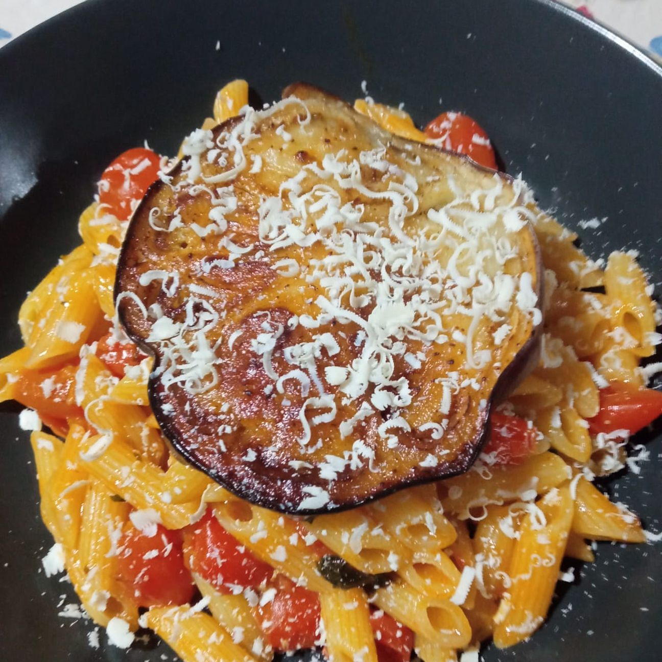 Mezze penne alla norma rivisitata
