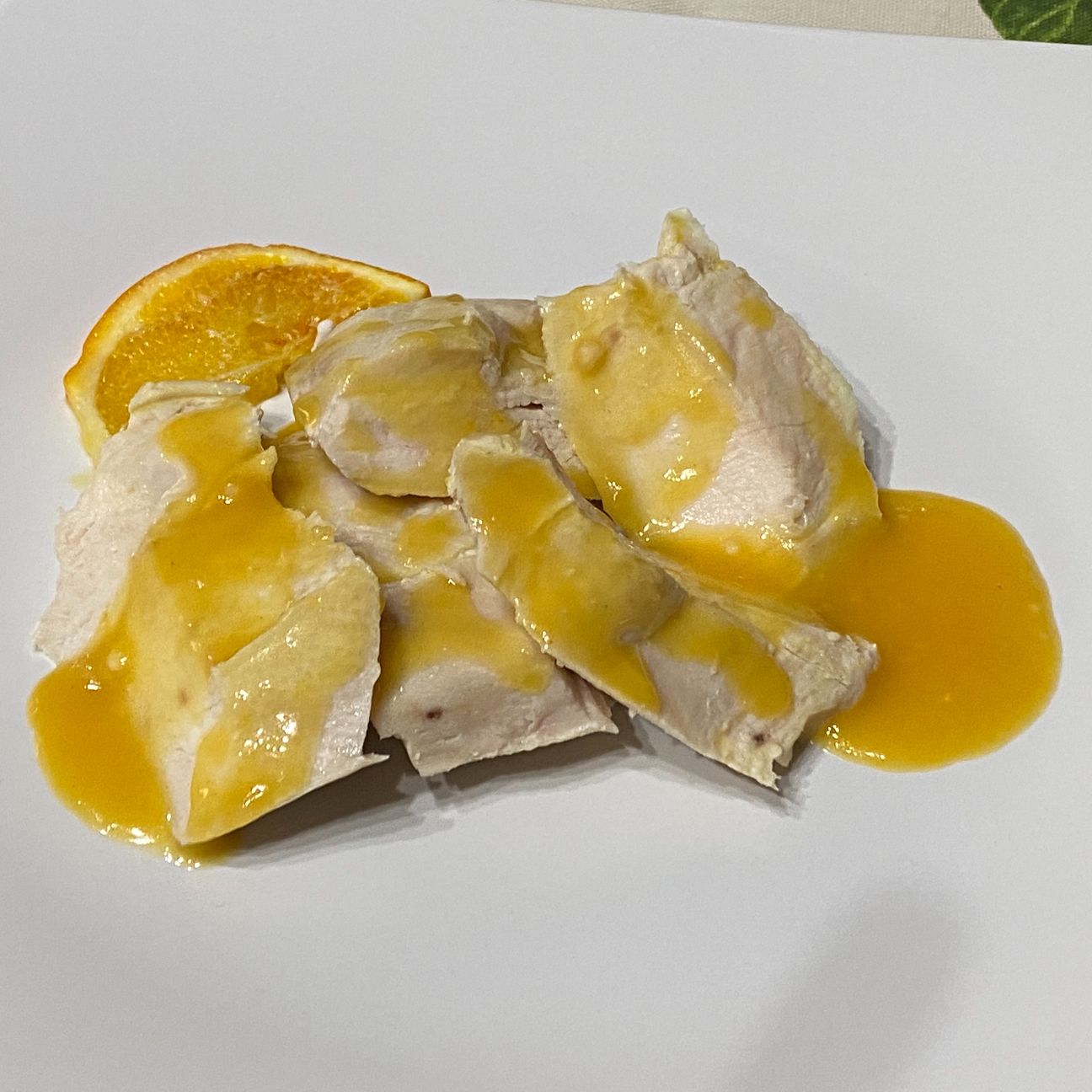 Pollo sous e arancia