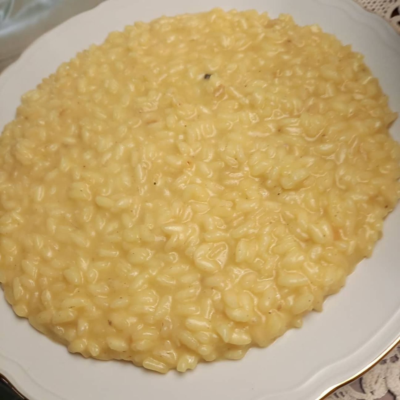 Risotto alla milanese con midollo osseo