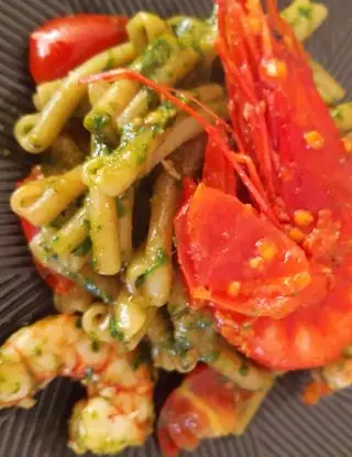 Ricetta Caserecce con gambero rosso e pesto al basilico di domenico.sant