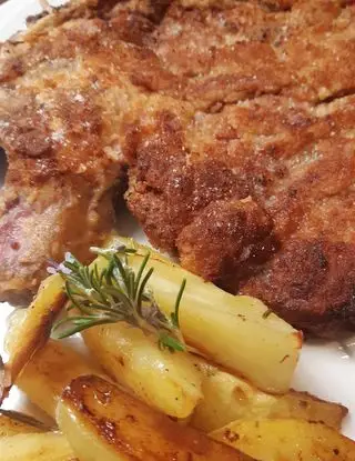 Ricetta Cotoletta alla milanese con patate a forno al rosmarino di domenico.sant