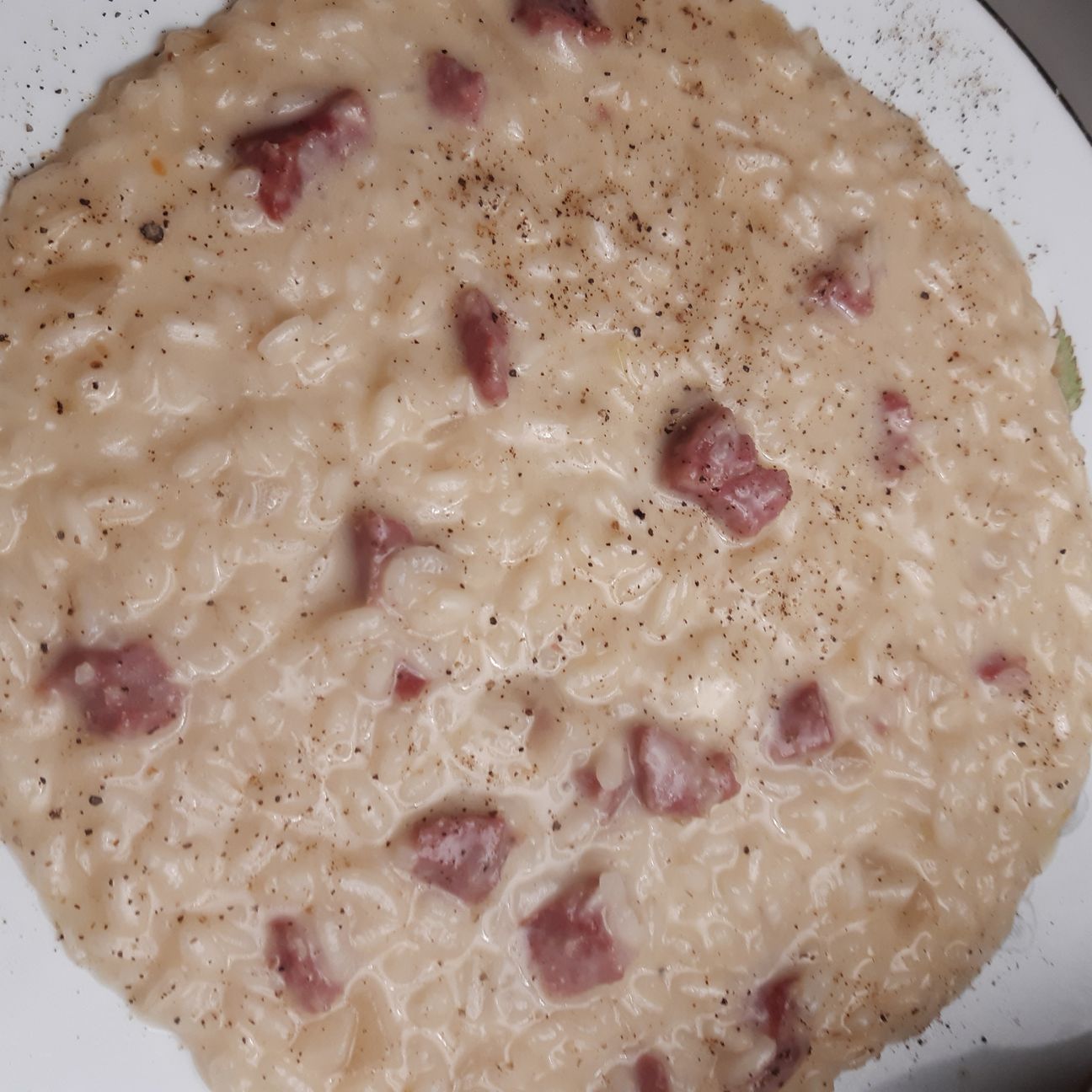 Risotto taleggio e salame...