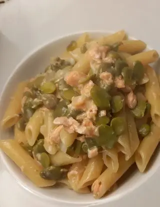 Ricetta Penne con fave e salmone di domenico.sant