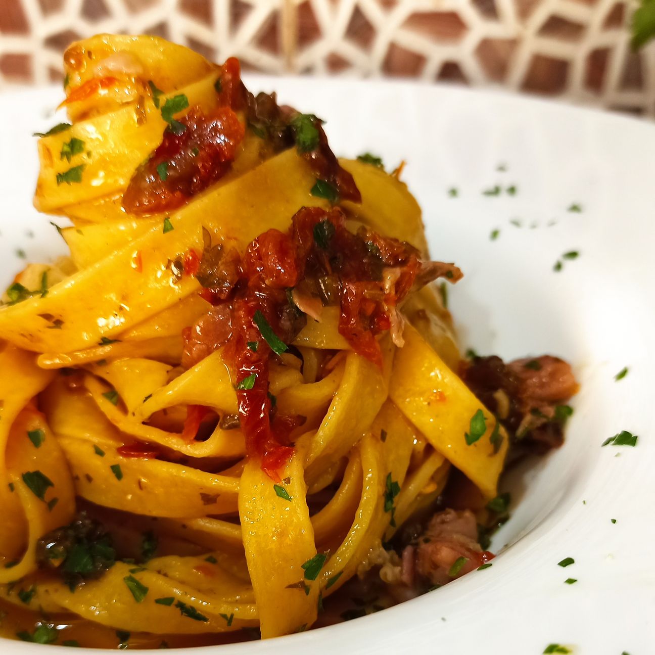 Tagliatelle alla montanara