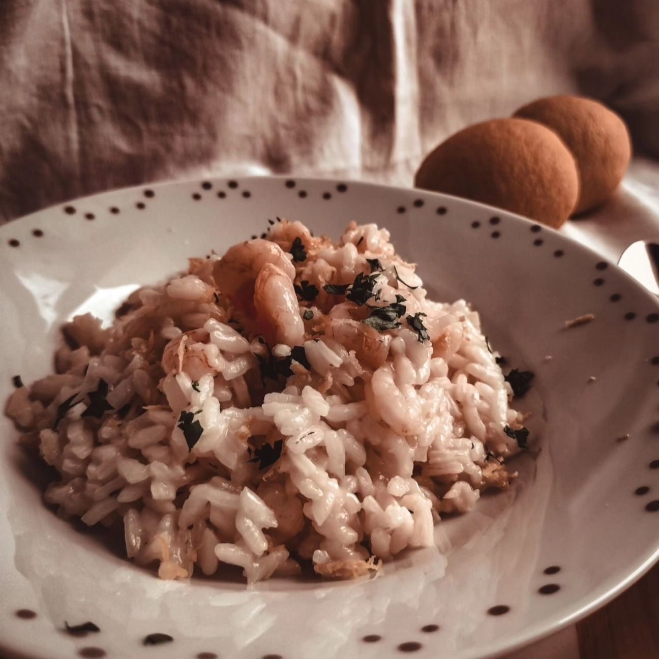 Risotto gamberetti e limone