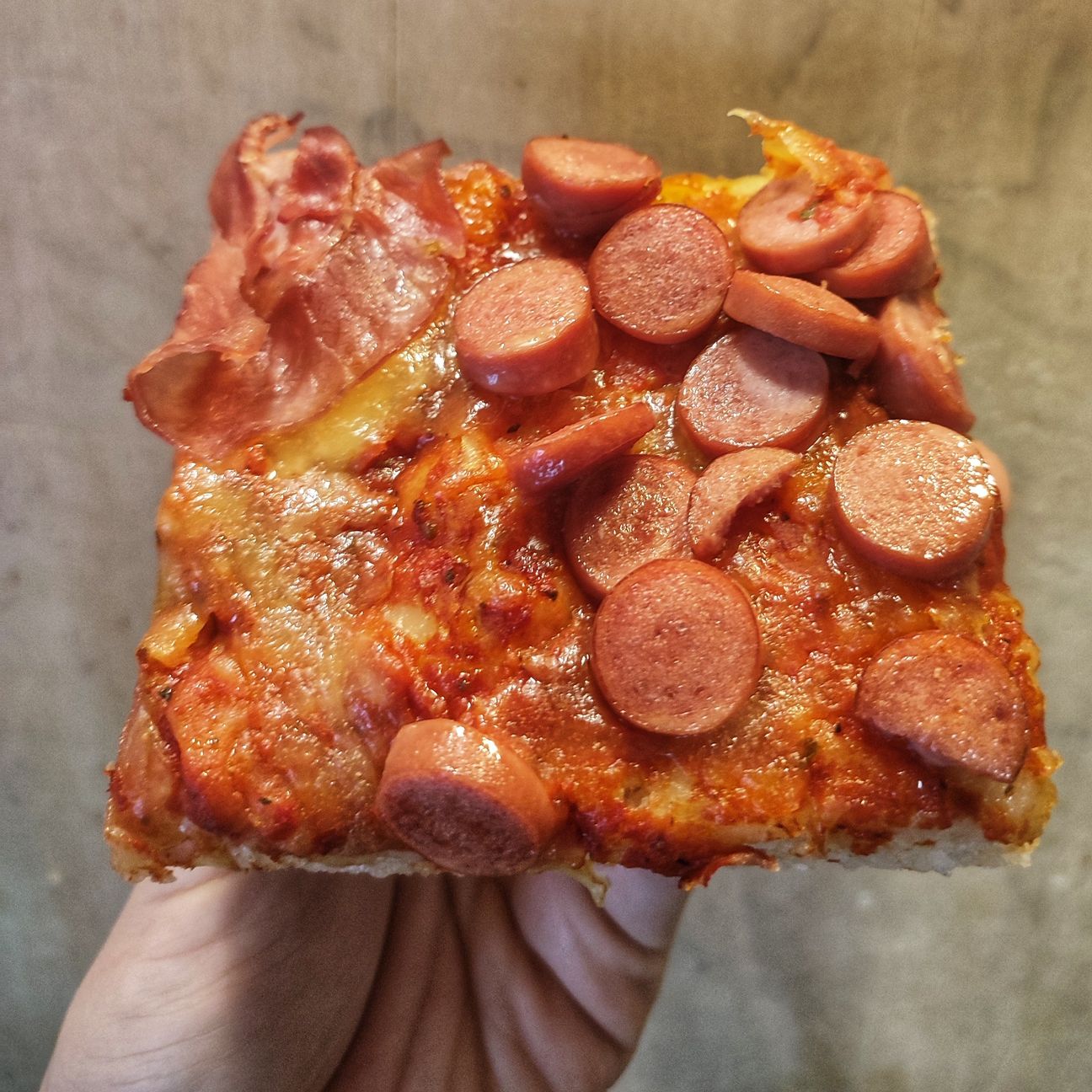 Pizza in teglia in giornata