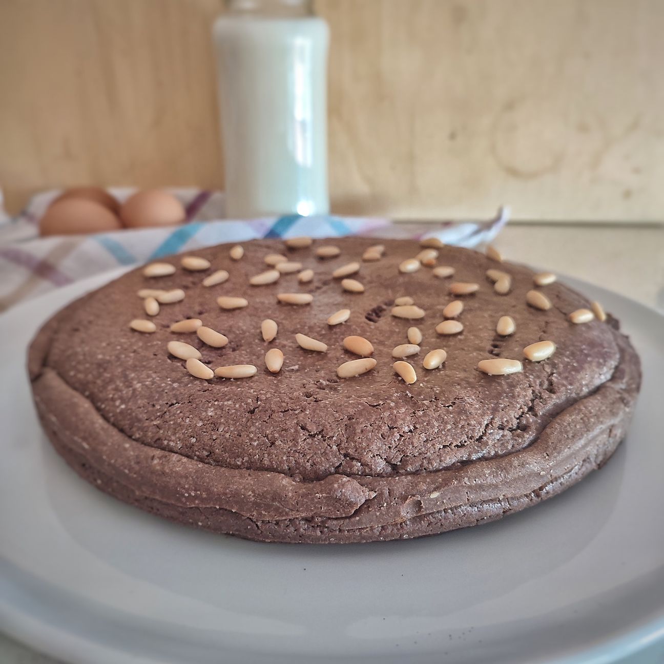 Crostata al cacao con crema