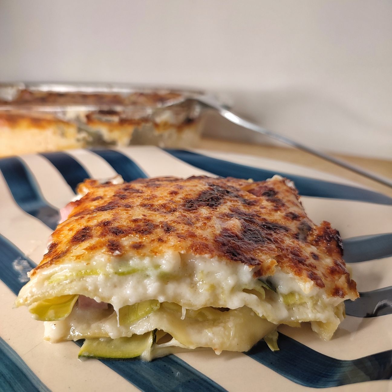 Lasagne zucchine cotto e mozzarella