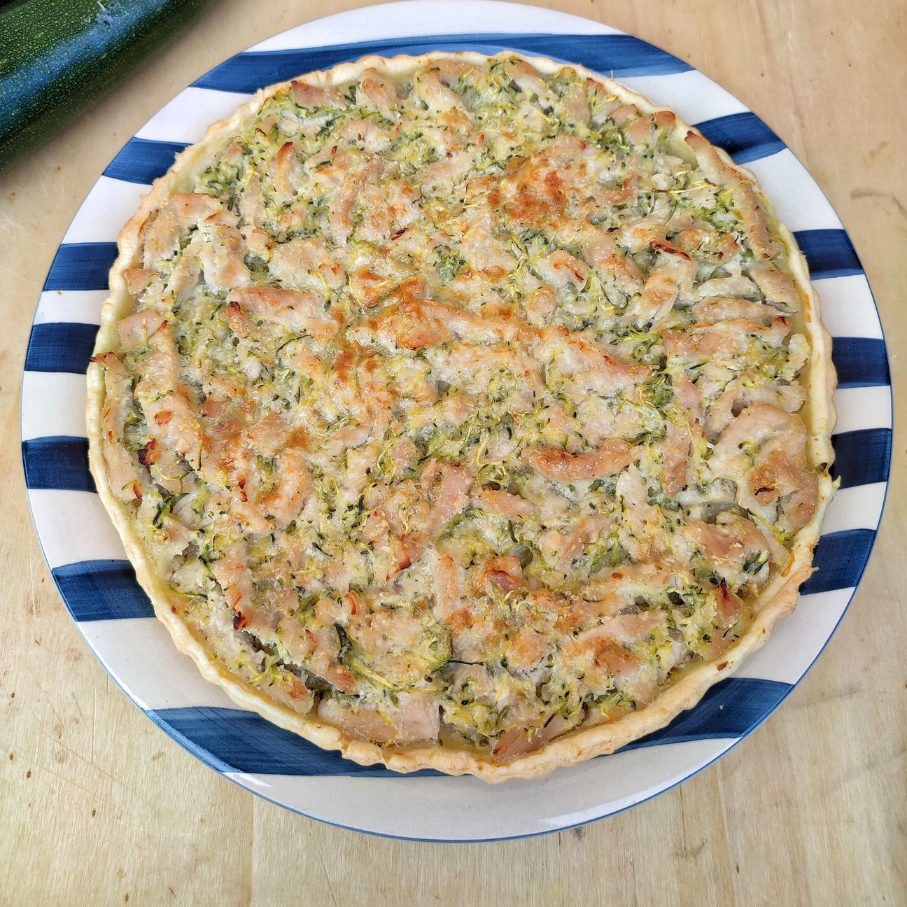 Torta salata tacchino e zucchine