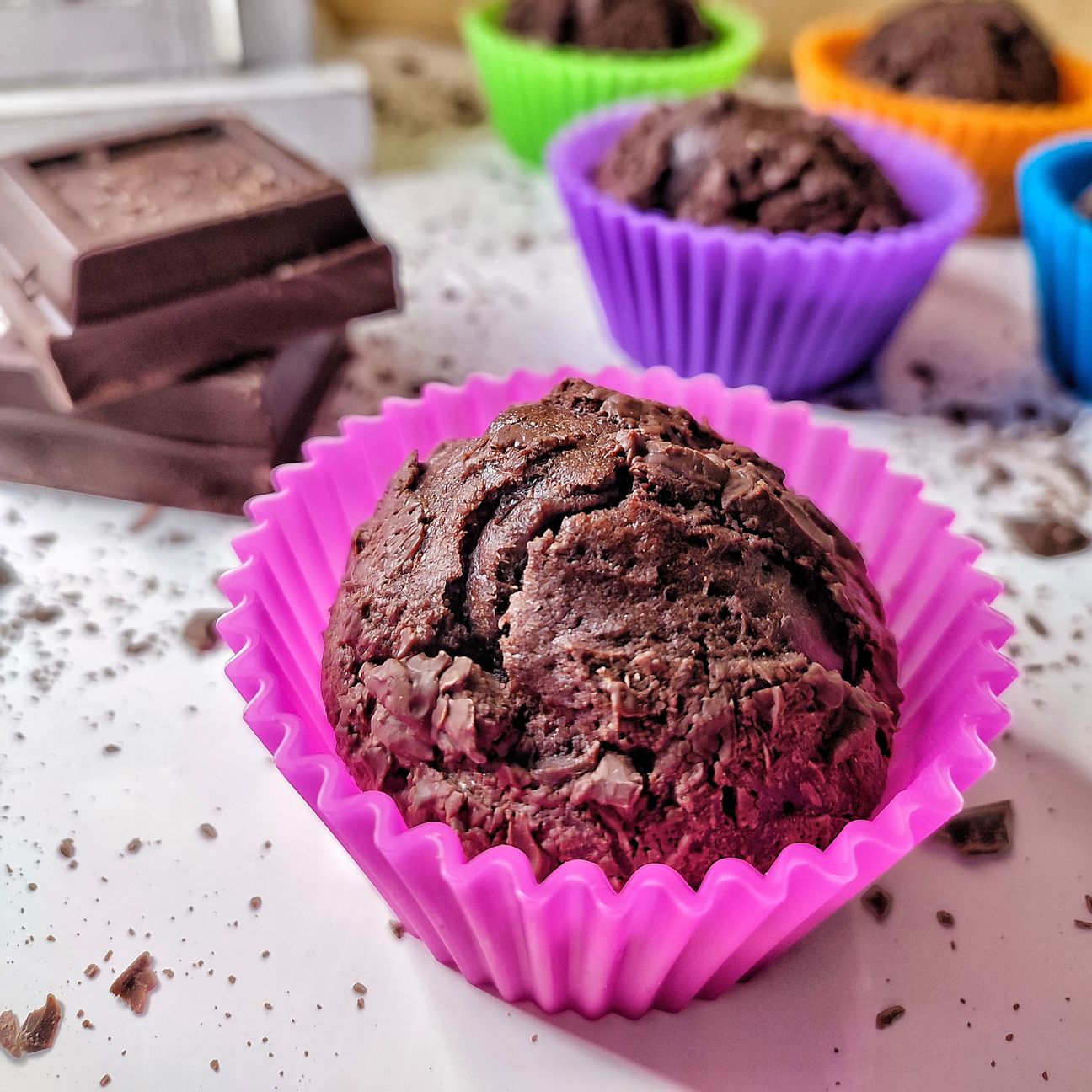 Muffin al doppio cioccolato