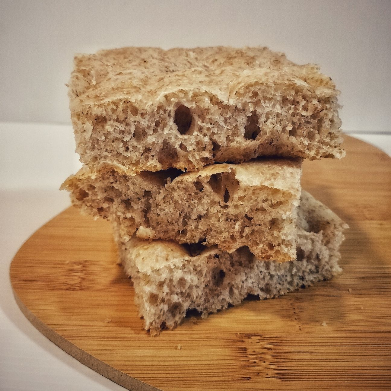 Focaccia con farina integrale