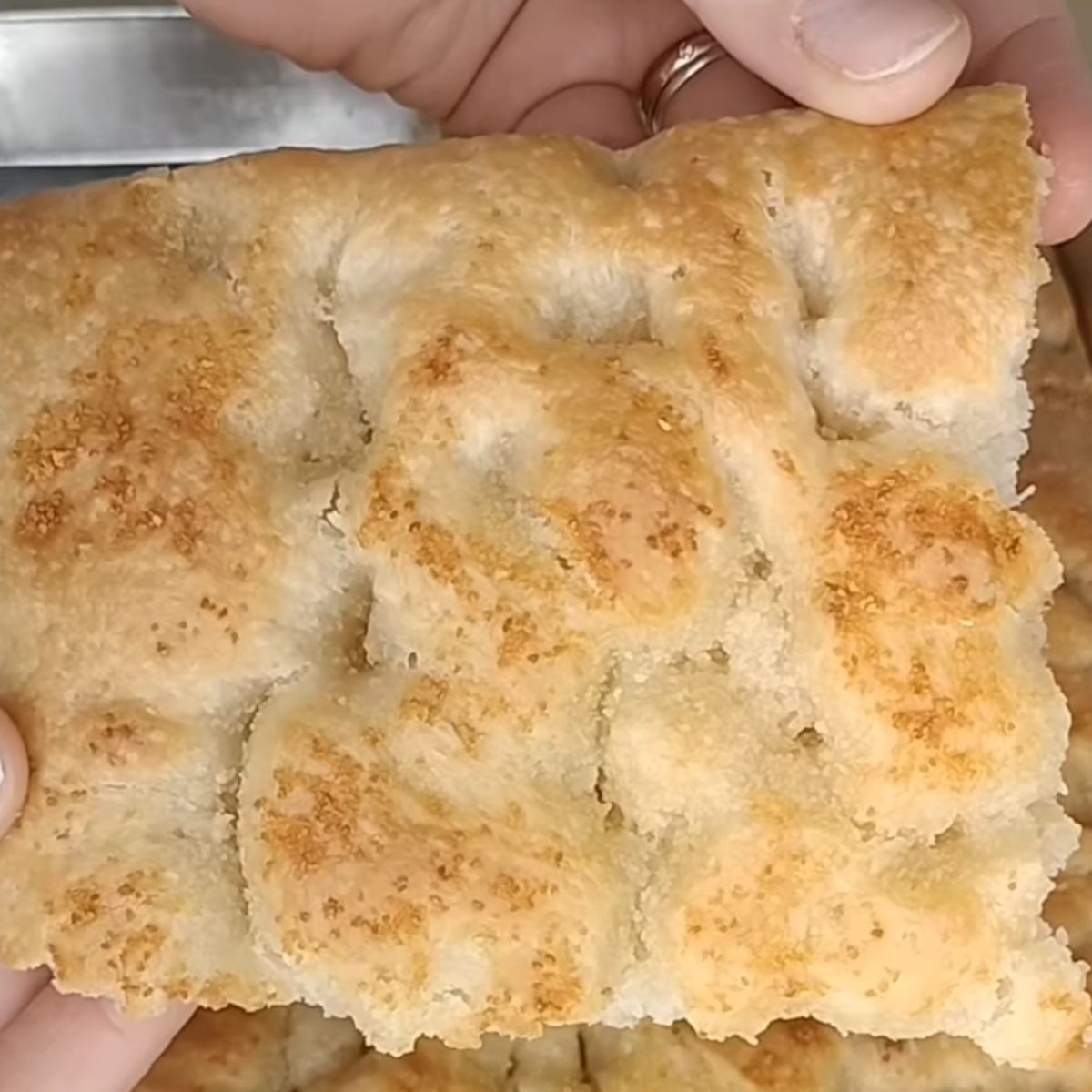Focaccia all'aglio