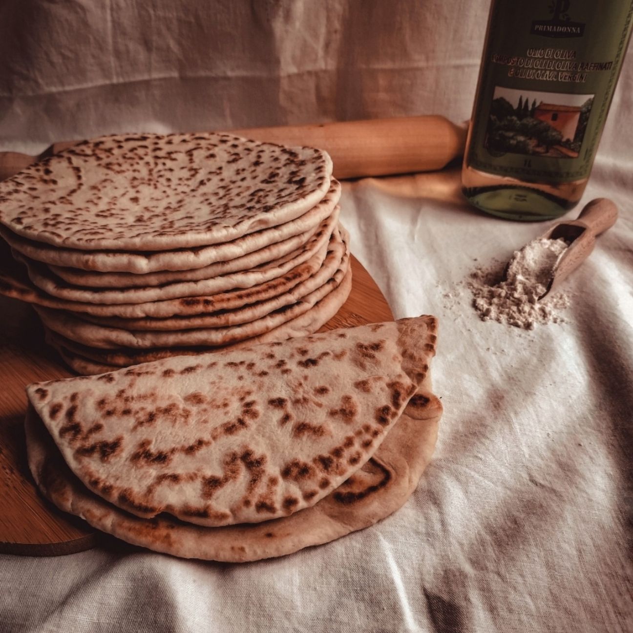 Pane pita senza lievitazione