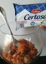 Ricetta Finger food di risotto con polpette al sugo