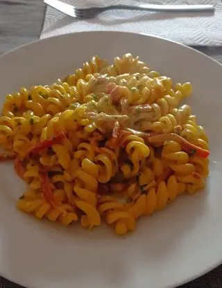 Ricetta Fusilli speck robiola di capra e zafferano di capaldicarlo1975