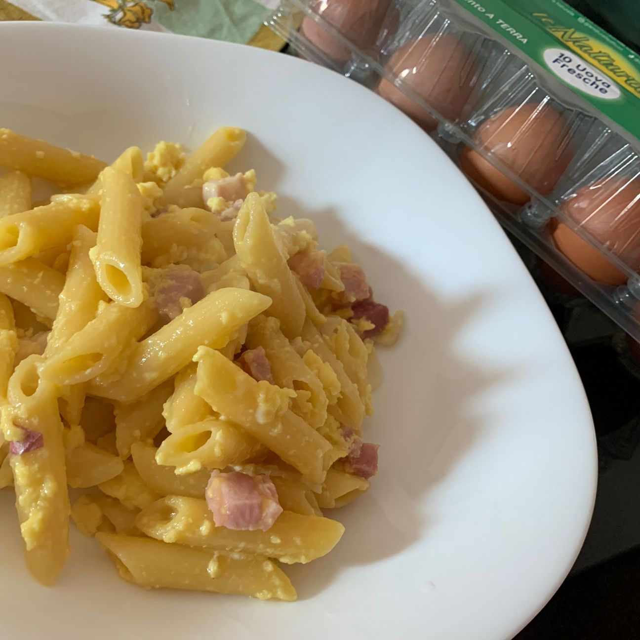 Pennette alla carbonara