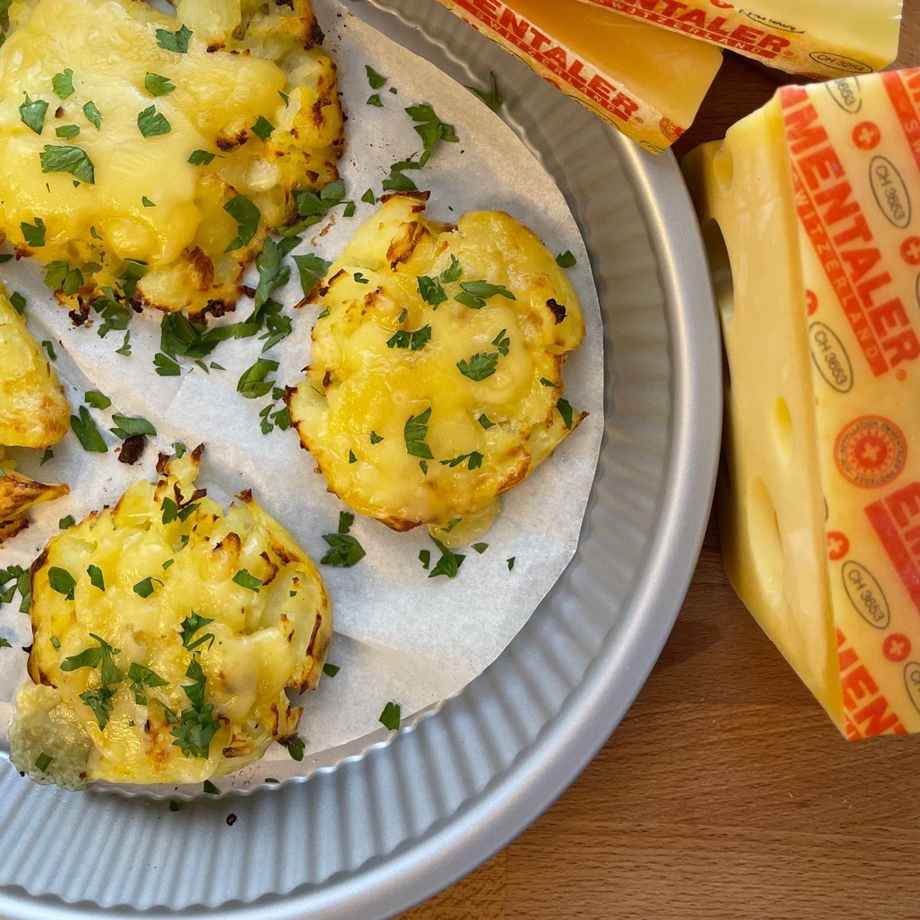 Patate schiacciate con Emmentaler DOP