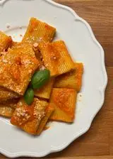 Ricetta Gigantoni con crema di peperoni