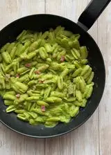 Ricetta Pasta con crema di broccoli e pancetta