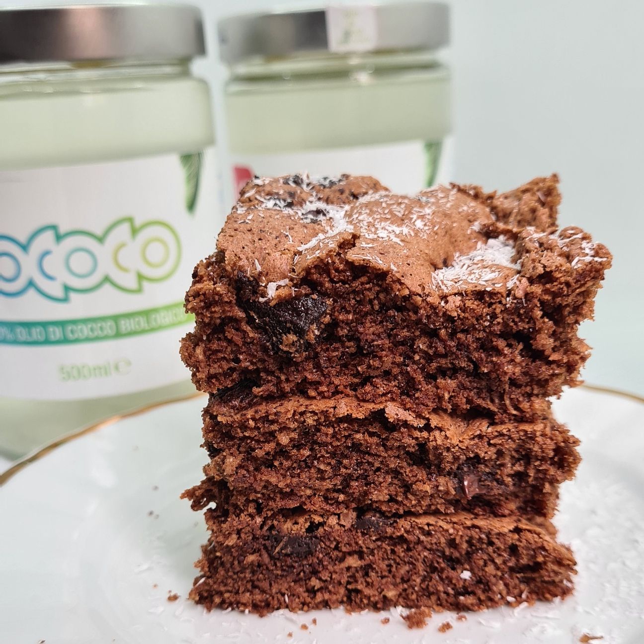 Brownies cioccolato e cocco