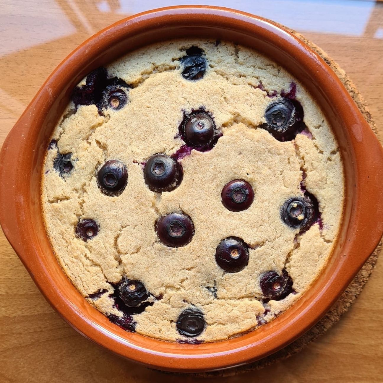 Blueberries baked oats