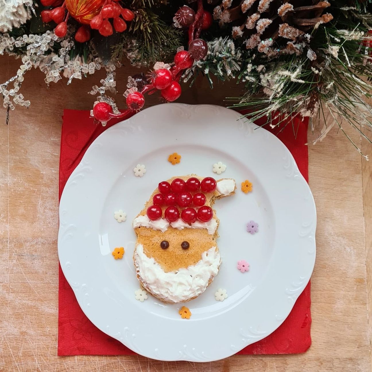 Pancake natalizi con albumi