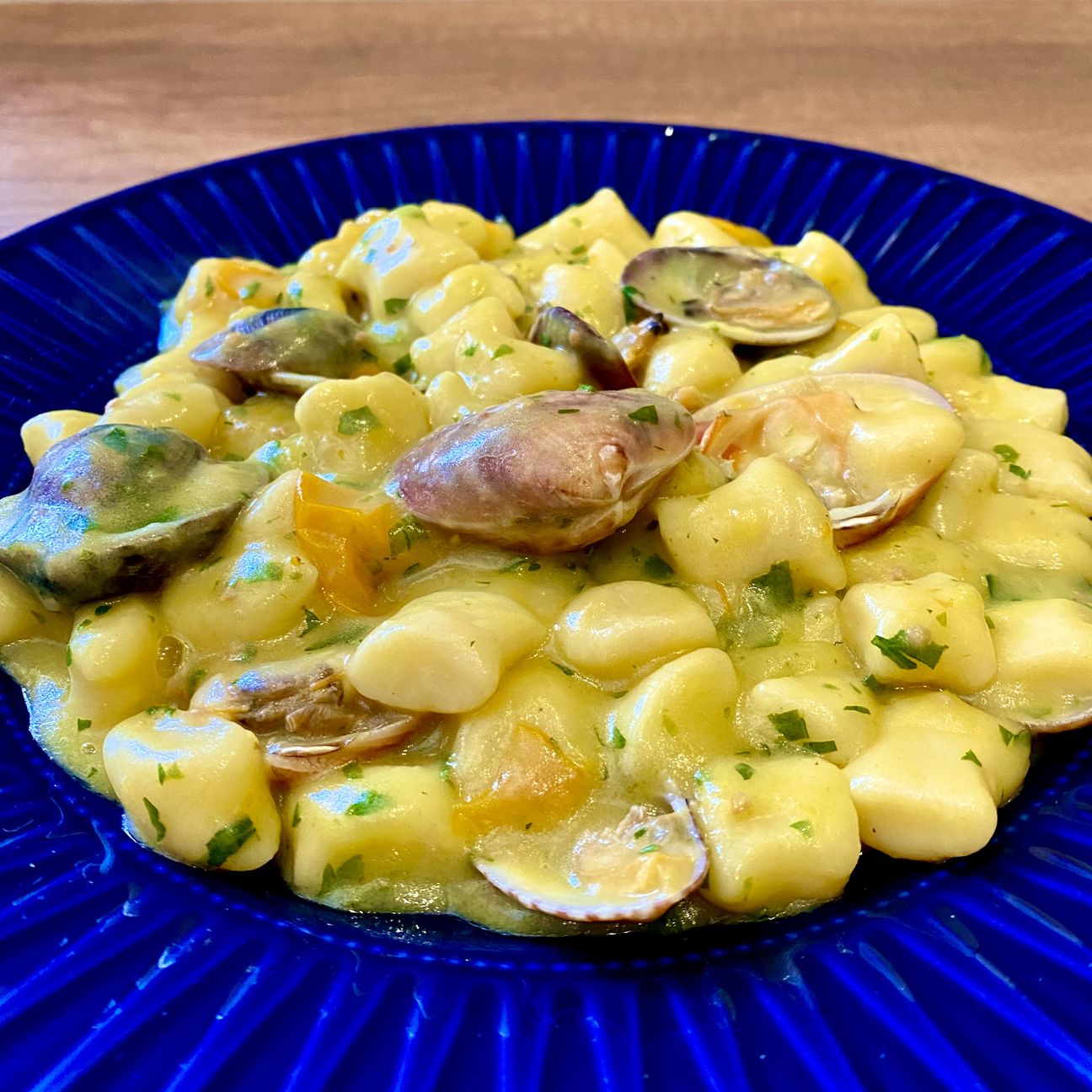 Gnocchi Datterino Giallo e Vongole Veraci