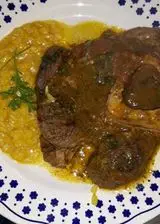 Ricetta Risotto giallo e ossobuco.