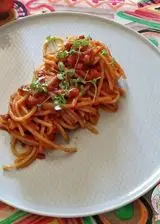 Ricetta SPAGHETTI PANCETTA E POMODORO