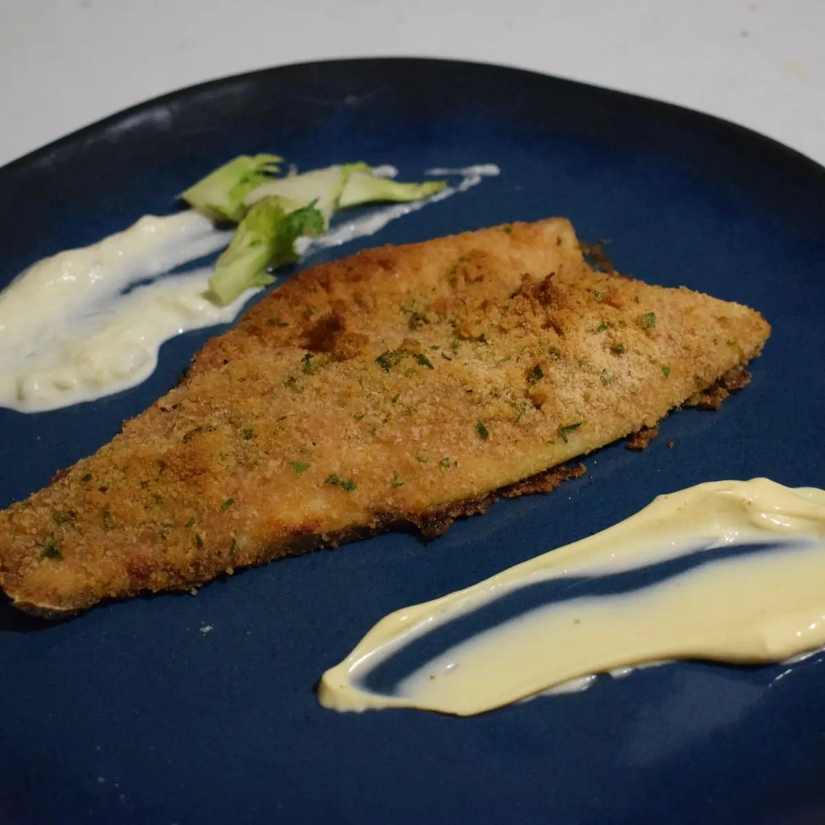 Ricetta Filetto di branzino gratinato con maionese al tabasco e ai finocchi. di Mamy.chef75