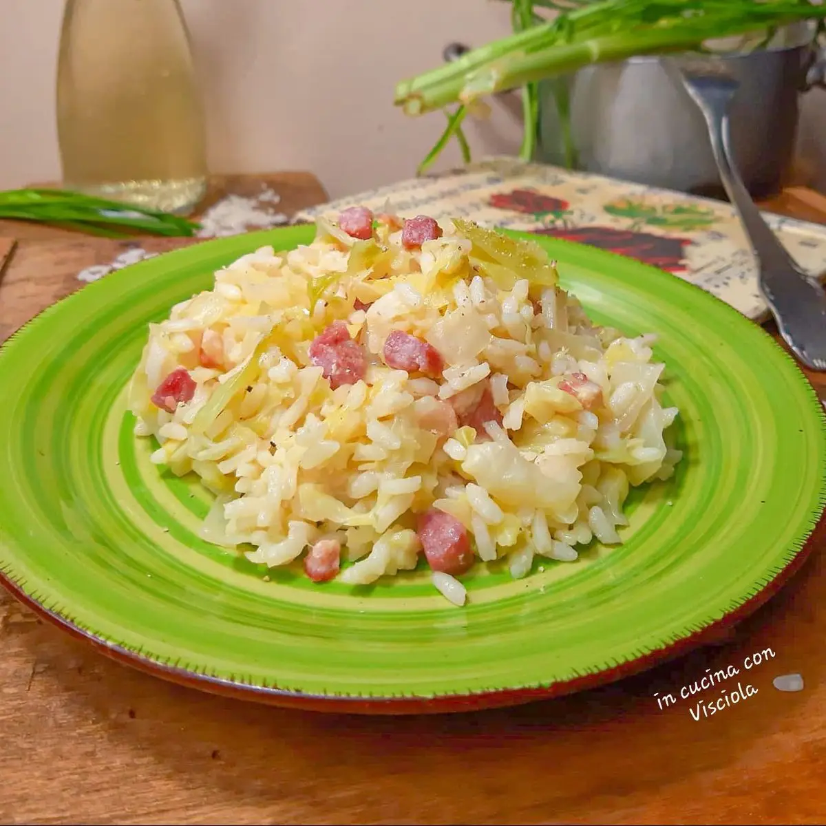 Ricetta Risotto di cavolo cappuccio e pancetta affumicata di visciola_versilia