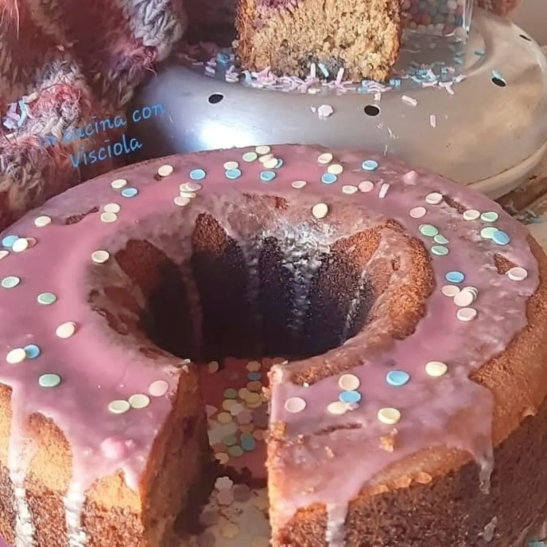 Ricetta Ciambella rosa ai sei frutti senza coloranti di visciola_versilia
