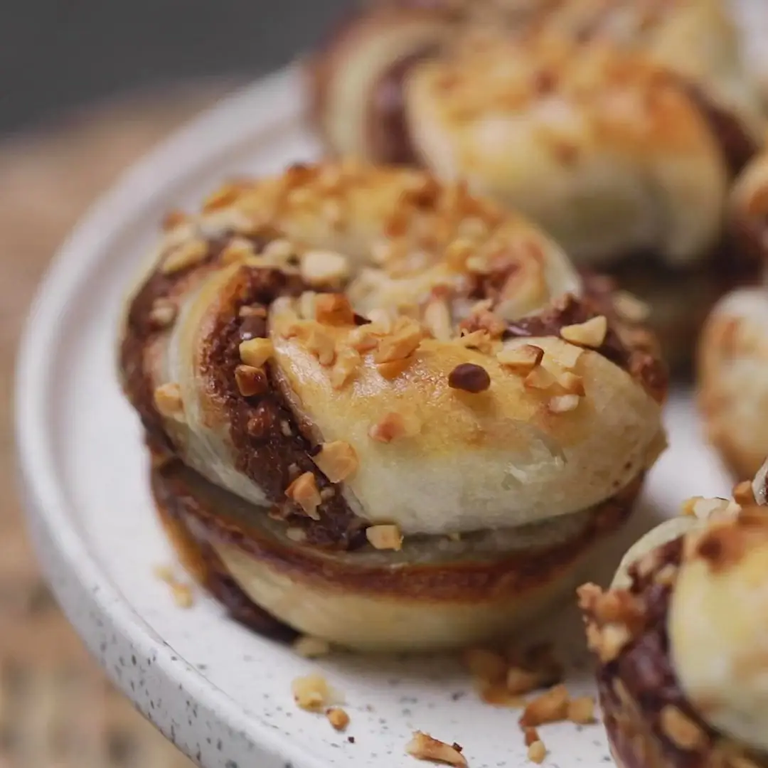 Ricetta Muffin sfogliati alla nutella di altacucina