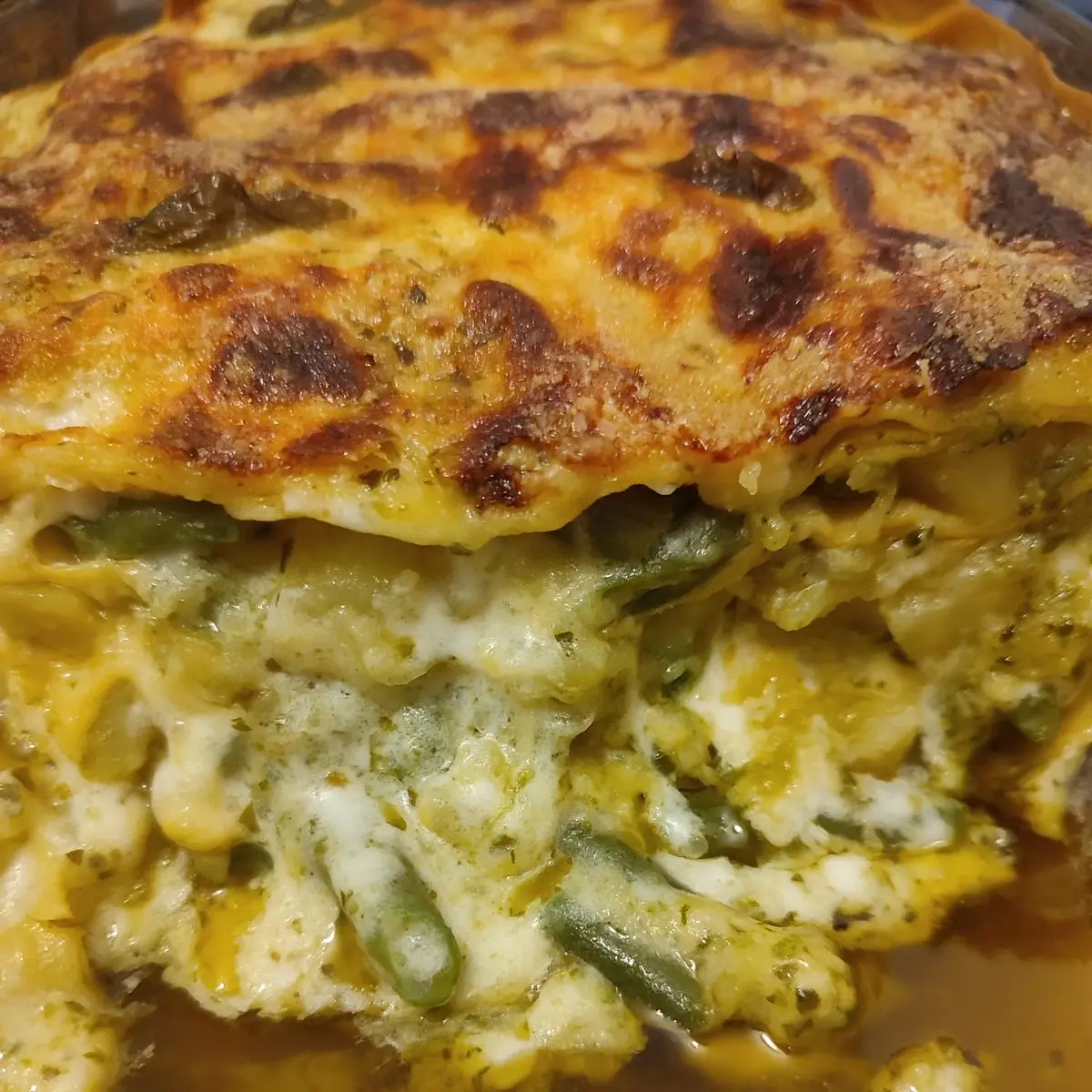 Ricetta Lasagne al pesto con patate e fagiolini di cucinoemagno