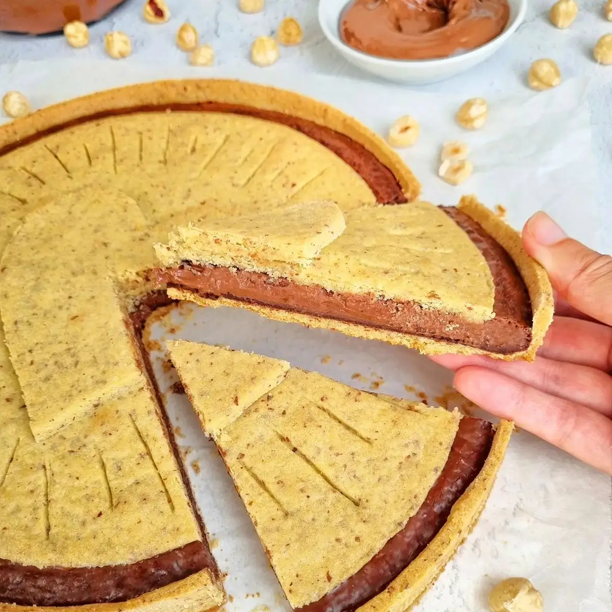 Ricetta Crostata nutella biscuits senza glutine di mammachepiatti