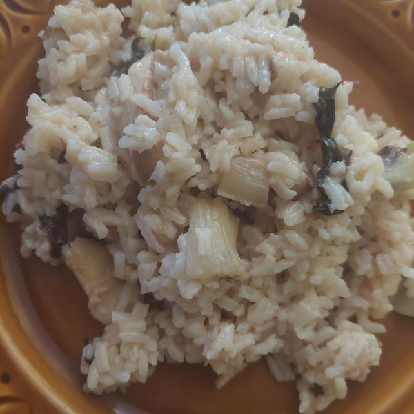 Riso funghi e radicchio Al.ta Cucina