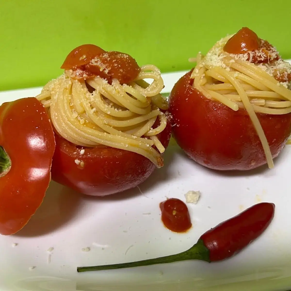 Ricetta Spaghetti al pomodoro 🍅🍅🍅🌶 di loredana705