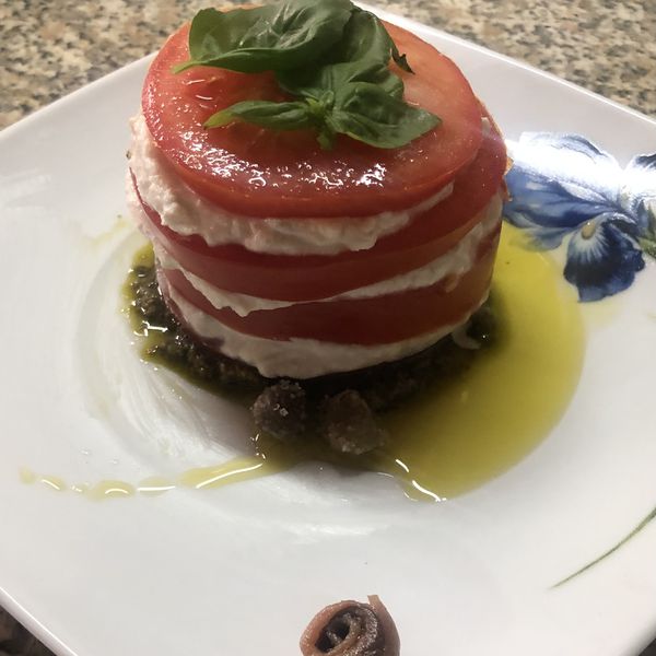 Caprese di spuma di ricotta | Al.ta Cucina