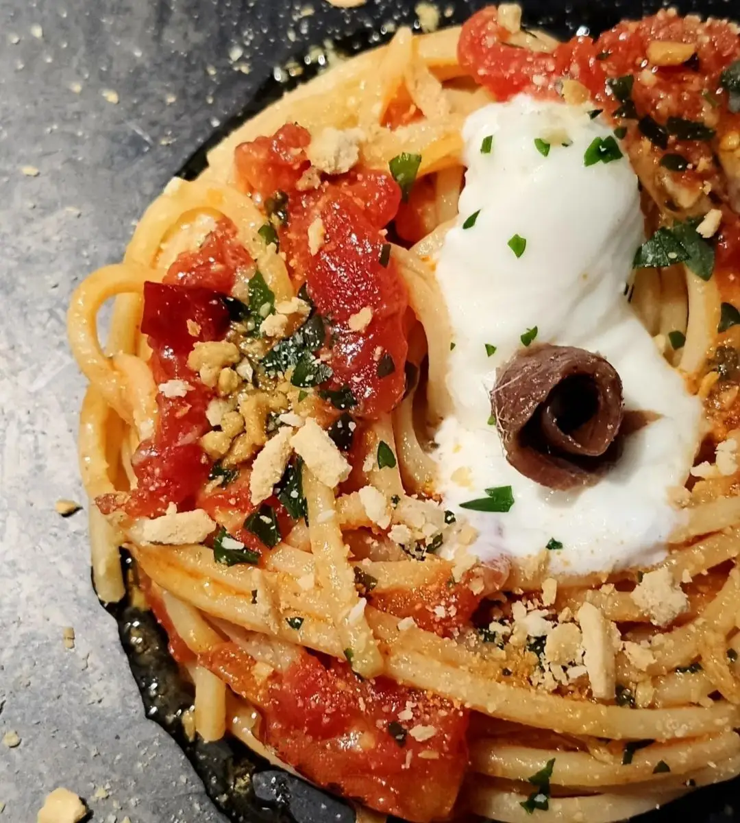 Ricetta Arrabbiata alici burrata e taralli di flastefyfood