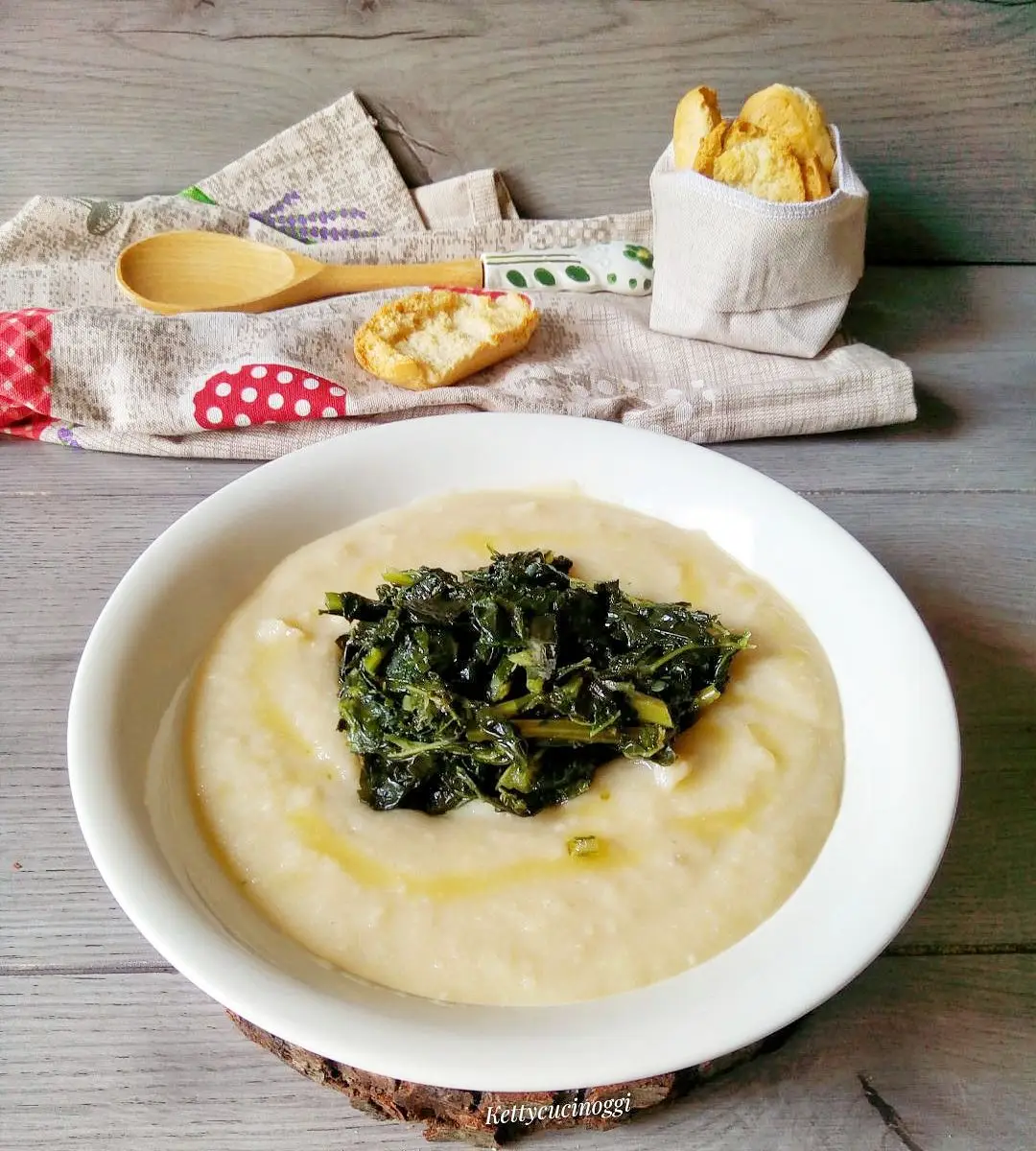 Ricetta MACCO DI FAVE SECCHE CON CAVOLO NERO di ketty8