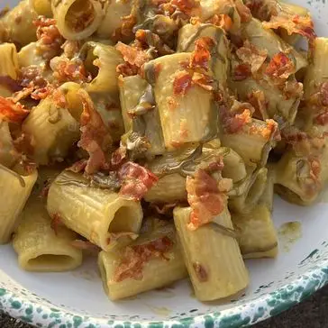 Ricetta Fake carbonara al pistacchio e crumble di pancetta di ninnalemon