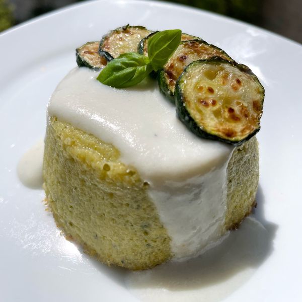 Flan di zucchine e crema di pecorino🥒 Al.ta Cucina